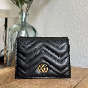 GG Marmont Card Case Wallet